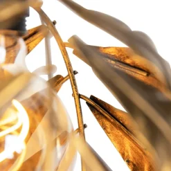 Vintage hanglamp antiek goud langwerpig 3-lichts - Linden