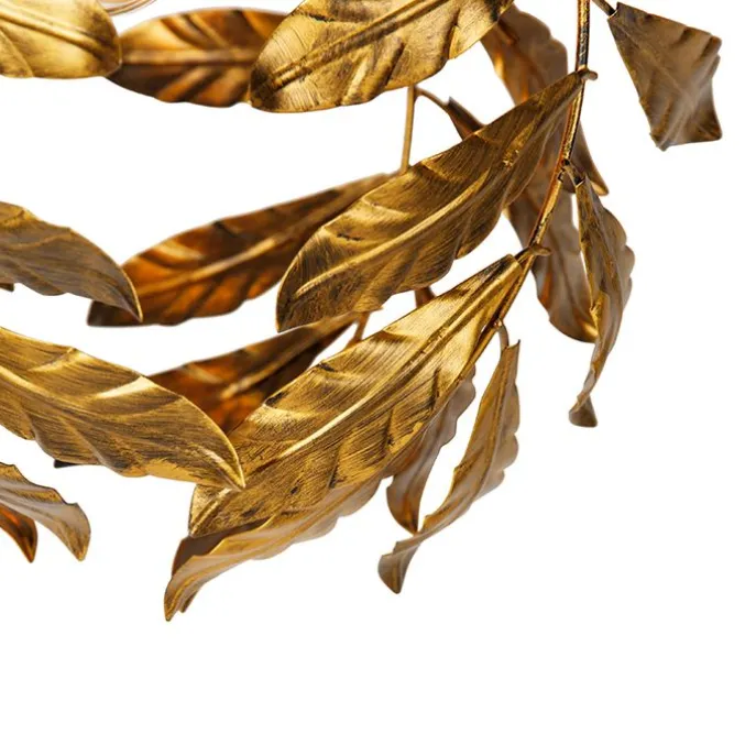 Vintage hanglamp antiek goud 40 cm - Linden