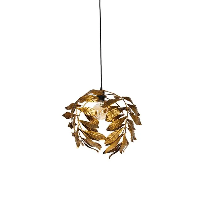 Vintage hanglamp antiek goud 40 cm - Linden
