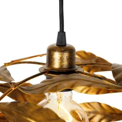 Vintage hanglamp antiek goud 40 cm - Linden