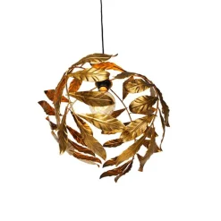 Vintage hanglamp antiek goud 40 cm - Linden