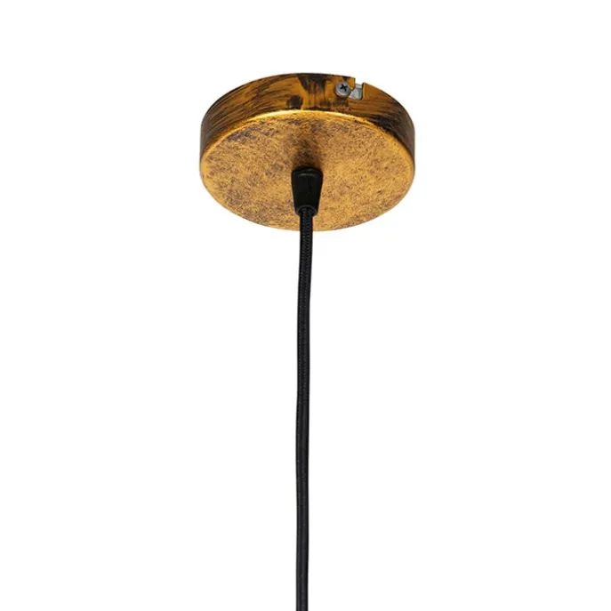 Vintage hanglamp antiek goud 40 cm - Linden