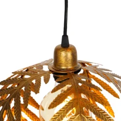 Vintage hanglamp goud rond 3-lichts - Botanica