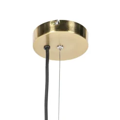 Vintage hanglamp messing draaibaar - Rings