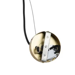 Vintage hanglamp messing draaibaar - Rings