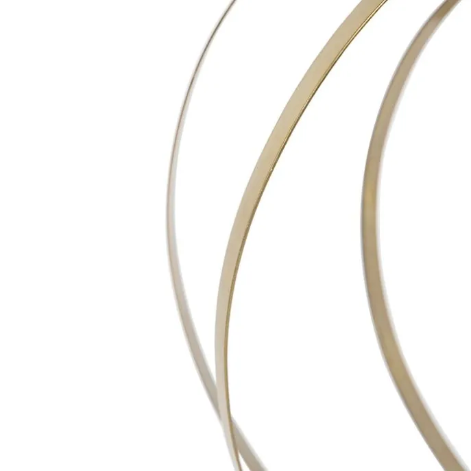 Vintage hanglamp messing draaibaar - Rings