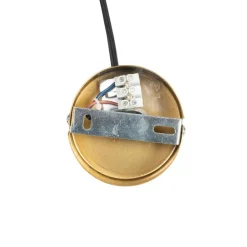 Vintage hanglamp messing met smoke glas - Vidra