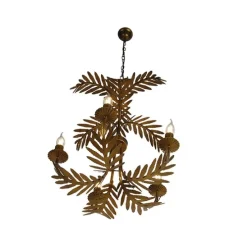 Vintage kroonluchter goud 5-lichts - Botanica