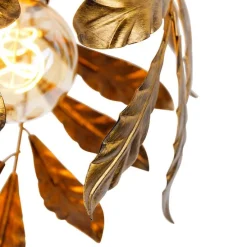 Vintage plafondlamp antiek goud 30 cm - Linden