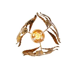 Vintage plafondlamp antiek goud 30 cm - Linden