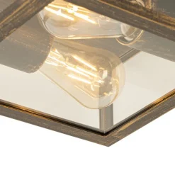 Vintage plafondlamp antiek goud IP442-lichts - Charlois