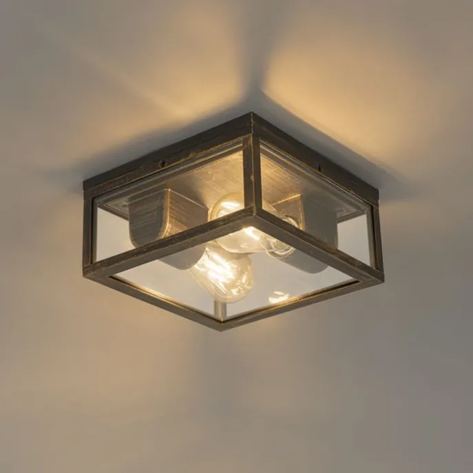 Vintage plafondlamp antiek goud IP442-lichts - Charlois