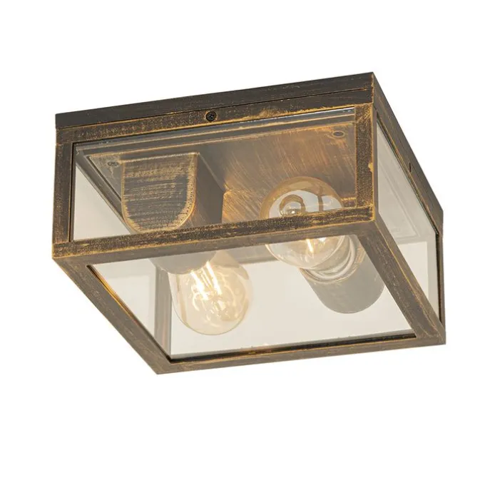 Vintage plafondlamp antiek goud IP442-lichts - Charlois