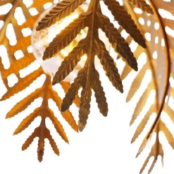 Vintage plafondlamp goud 45 cm rond - Botanica