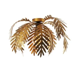 Vintage plafondlamp goud 45 cm rond - Botanica