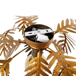 Vintage plafondlamp goud 45 cm rond - Botanica