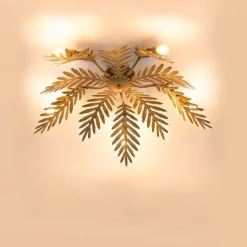 Vintage plafondlamp goud 70 cm 5-lichts - Botanica