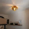 Vintage plafondlamp goud 24 cm - Botanica
