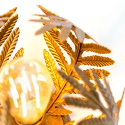 Vintage plafondlamp goud 24 cm - Botanica