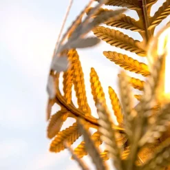 Vintage plafondlamp goud 24 cm - Botanica