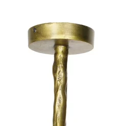 Vintage plafondlamp messing 2-lichts - Animal Papegoje