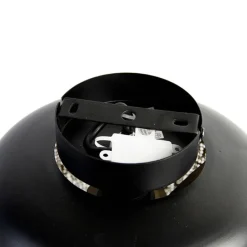 Vintage plafondlamp zwart met messing - Kayleigh