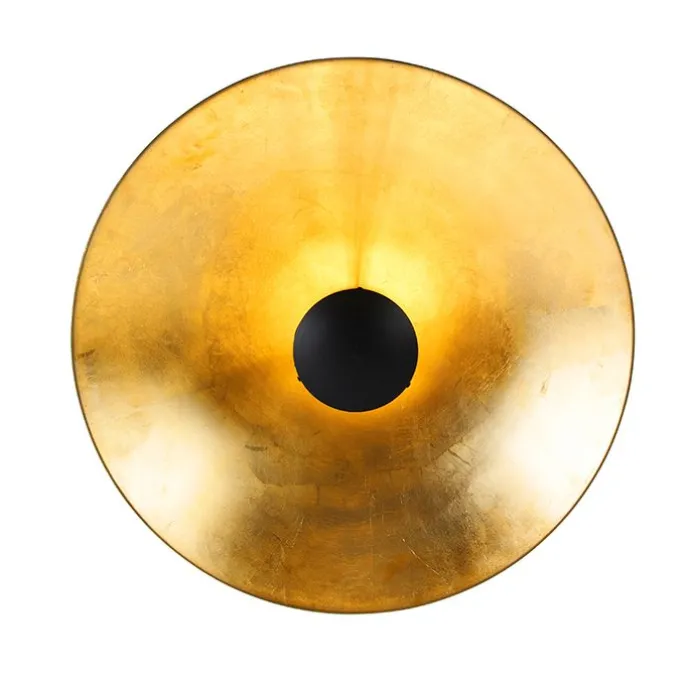 Vintage plafondlamp zwart met goud 60 cm - Emilienne