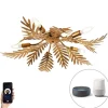 Vintage Smart plafondlamp goud 70 cm incl. 5 WiFi B35 - Botanica