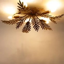 Vintage Smart plafondlamp goud 70 cm incl. 5 WiFi B35 - Botanica