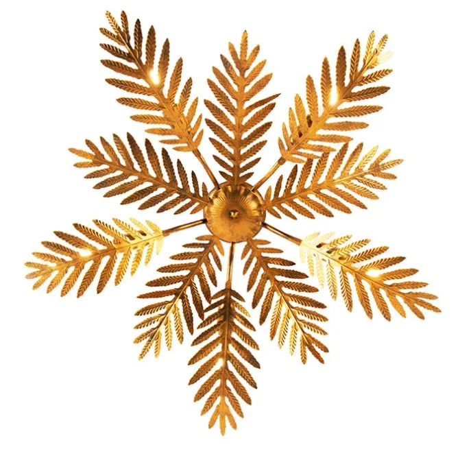 Vintage Smart plafondlamp goud 70 cm incl. 5 WiFi B35 - Botanica