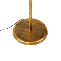 Vintage vloerlamp antiek goud 30 cm zonder kap - Linden