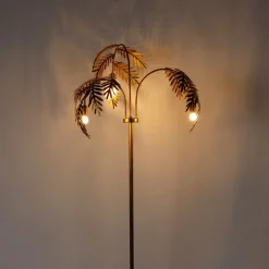 Vintage vloerlamp goud 193 cm 3-lichts - Botanica