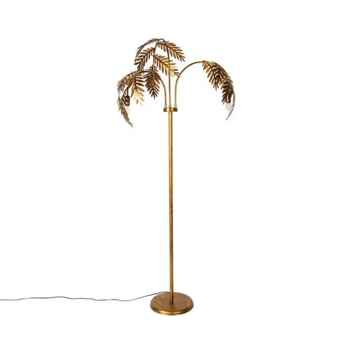Vintage vloerlamp goud 193 cm 3-lichts - Botanica