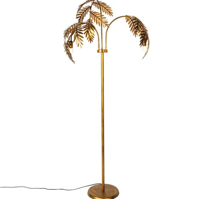 Vintage vloerlamp goud 193 cm 3-lichts - Botanica