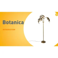 Vintage vloerlamp goud 193 cm 3-lichts - Botanica