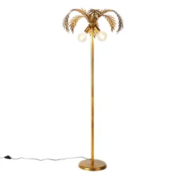 Vintage vloerlamp goud 156 cm 2-lichts - Botanica