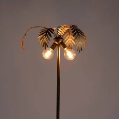 Vintage vloerlamp goud 156 cm 2-lichts - Botanica