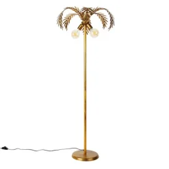Vintage vloerlamp goud 156 cm 2-lichts - Botanica