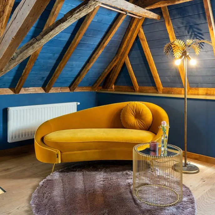 Vintage vloerlamp goud 156 cm 2-lichts - Botanica