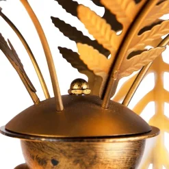 Vintage vloerlamp goud 156 cm 2-lichts - Botanica