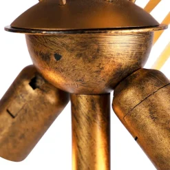 Vintage vloerlamp goud 156 cm 2-lichts - Botanica