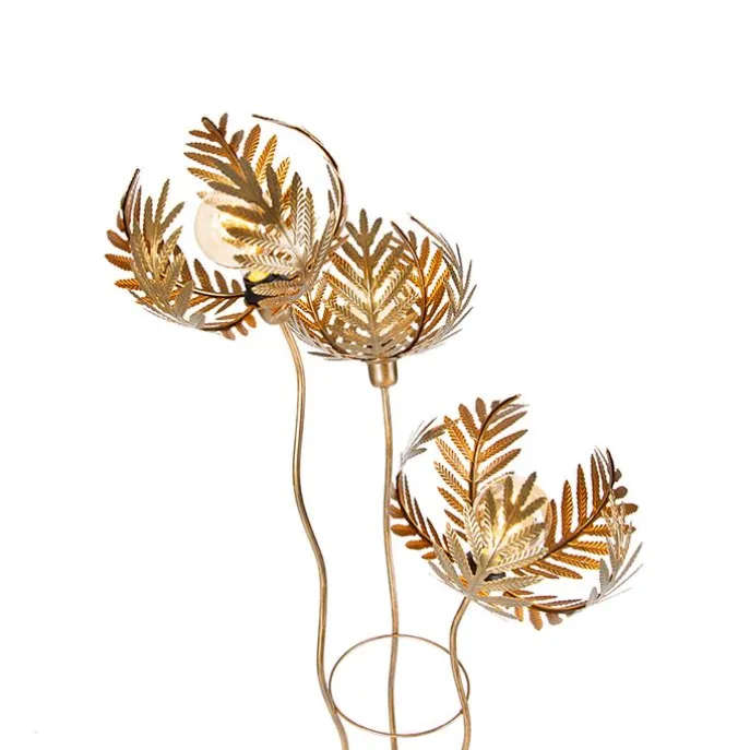 Vintage vloerlamp goud 182cm 3-lichts - Botanica