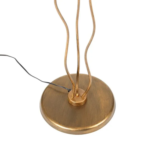 Vintage vloerlamp goud 182cm 3-lichts - Botanica