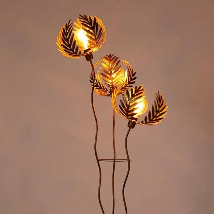 Vintage vloerlamp goud 182cm 3-lichts - Botanica