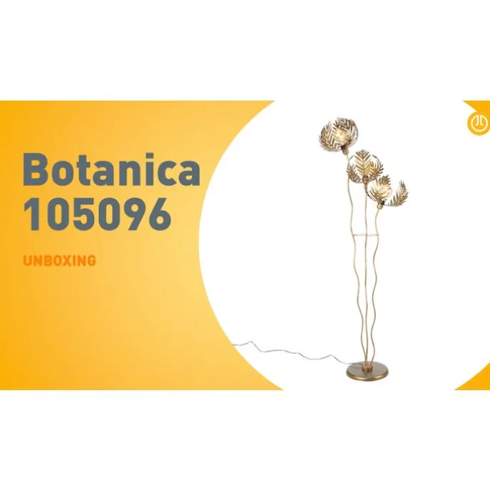 Vintage vloerlamp goud 182cm 3-lichts - Botanica