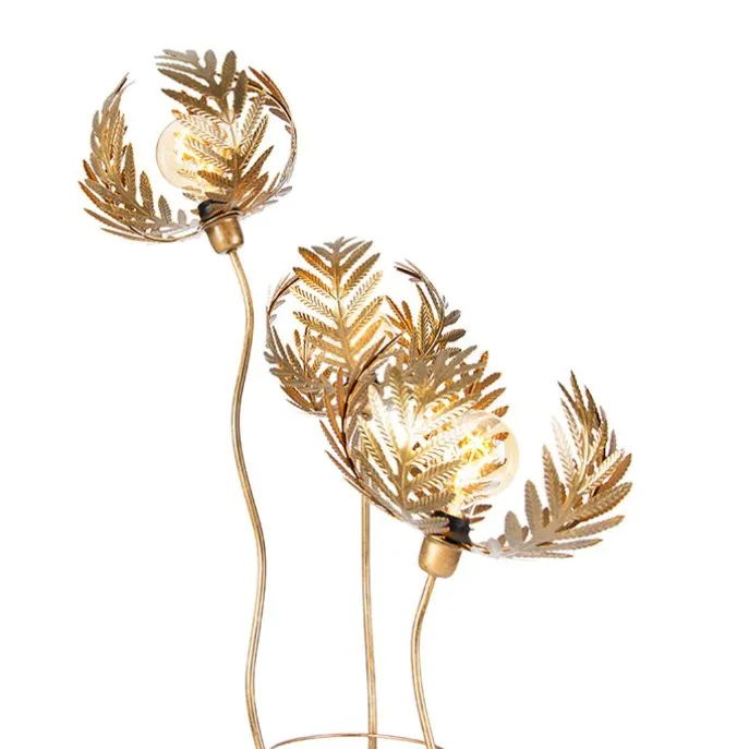 Vintage vloerlamp goud 182cm 3-lichts - Botanica