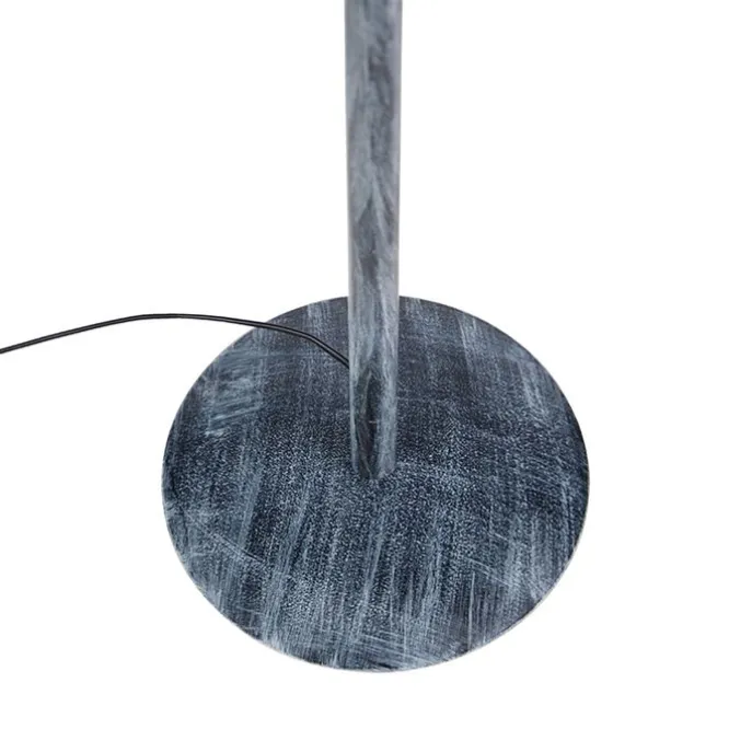 Vintage vloerlamp grijs zonder kap - Simplo