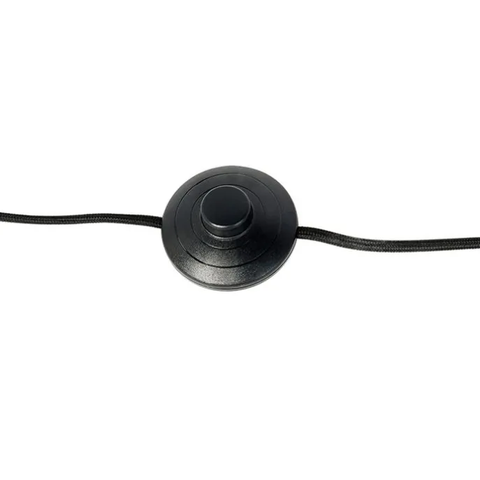 Vintage vloerlamp op bamboo driepoot groen met koper - Barrel