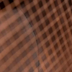 Vintage vloerlamp op bamboo driepoot groen met koper - Barrel