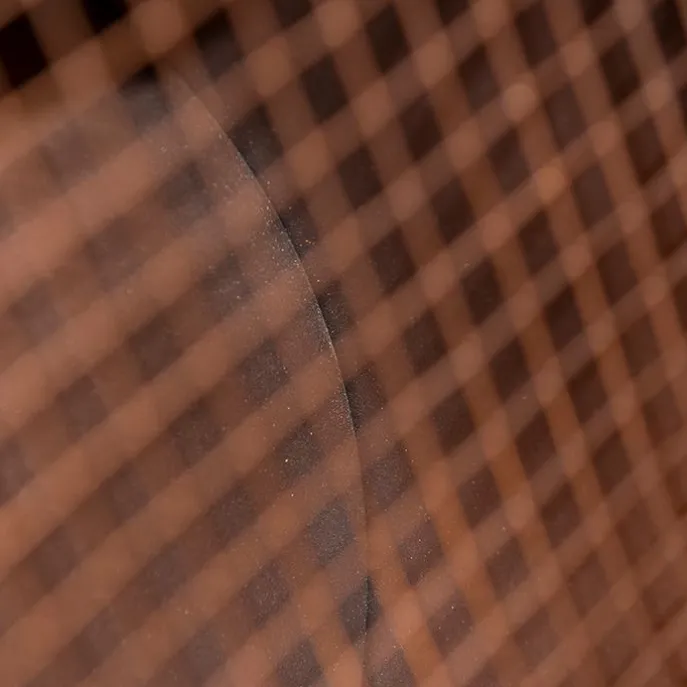 Vintage vloerlamp op bamboo driepoot groen met koper - Barrel